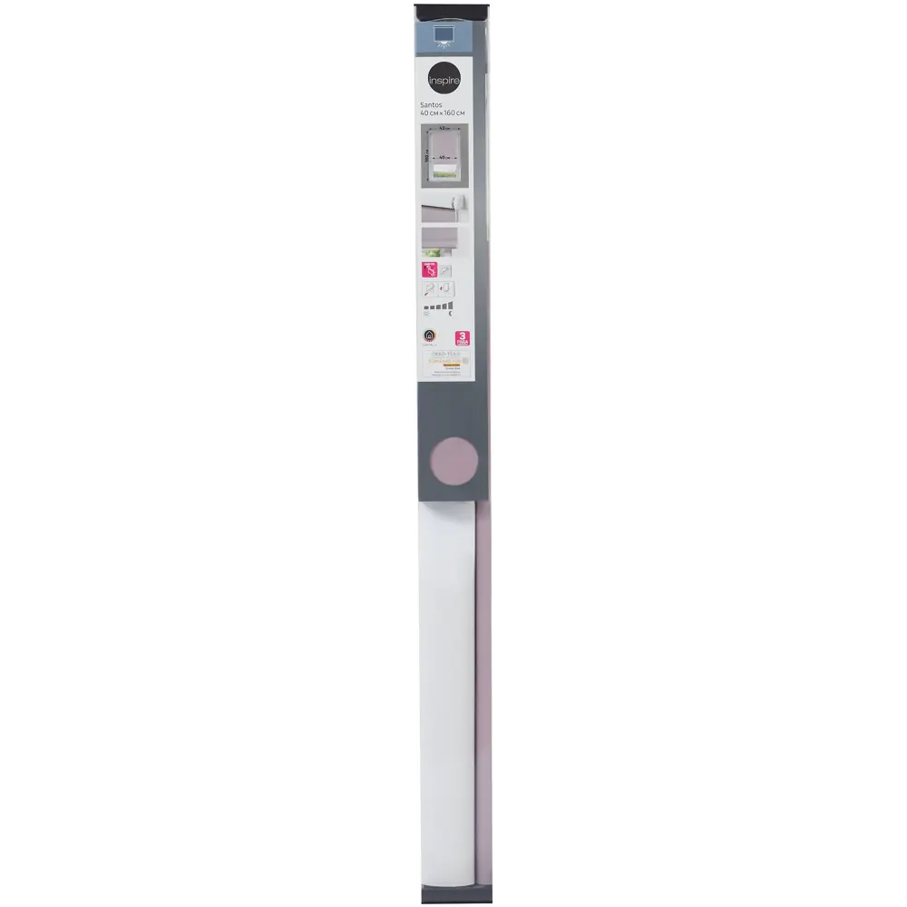 Штора рулонная блэкаут Inspire Santos 40x160 см сиреневая Santal 4 STLM-2052135 - Вид №5