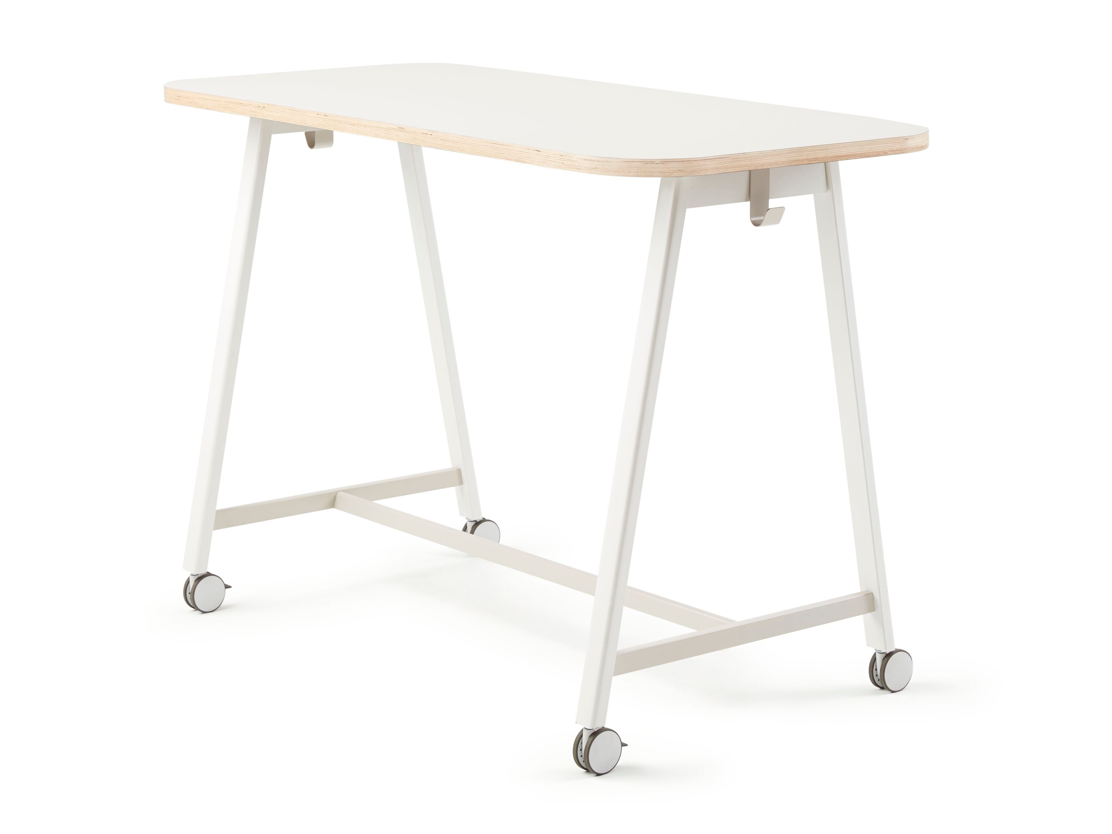 Высокий стол для совещаний из меламина с колесами Haworth POPUP ARCH-00086013