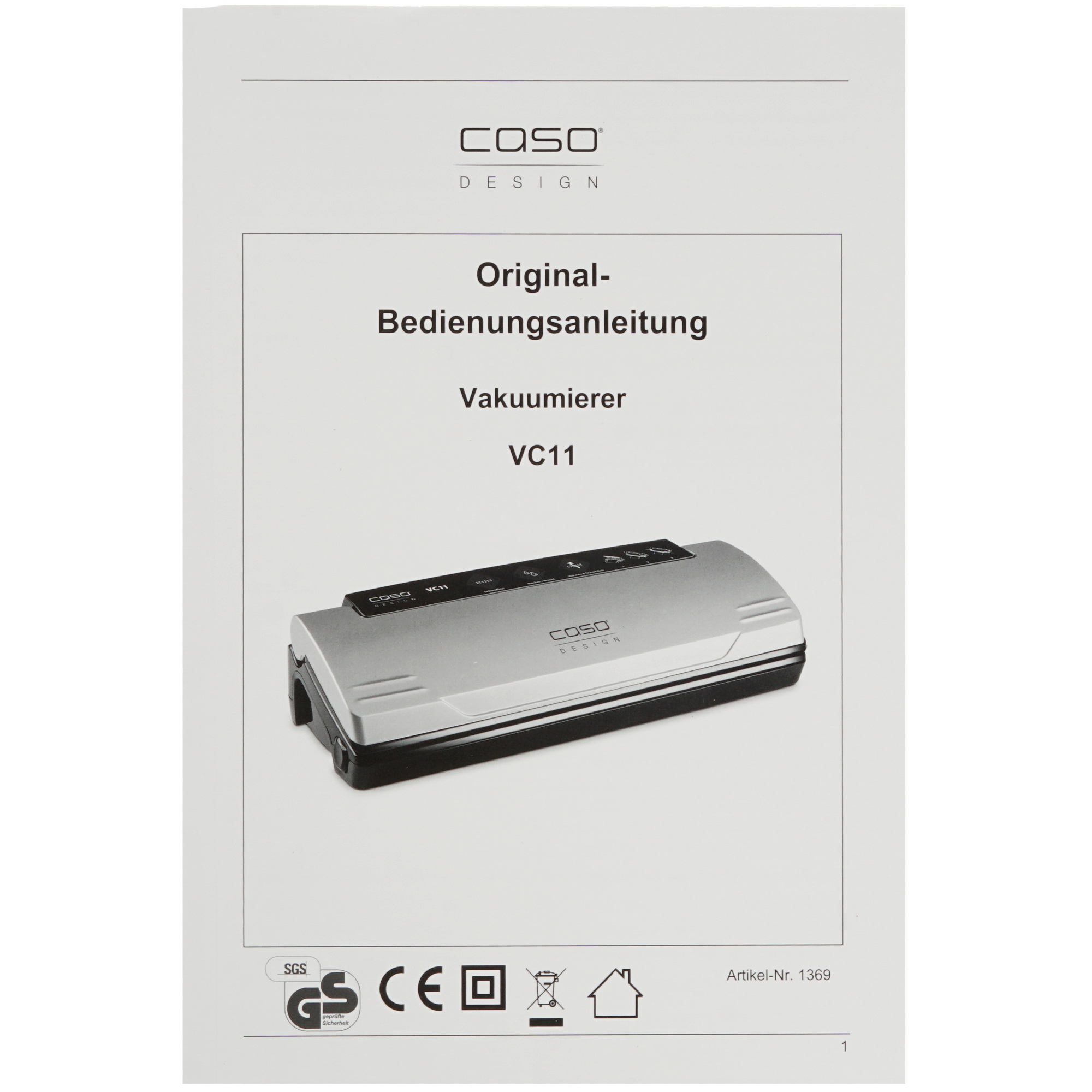 1121852 Вакуумный упаковщик CASO VC 11 STDN-0091993 - Вид №6