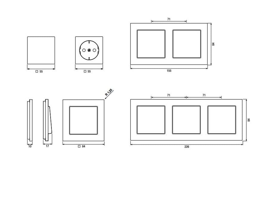 Пластиковый переключатель JUNG a CREATION ARCH-00062231 - Вид №4