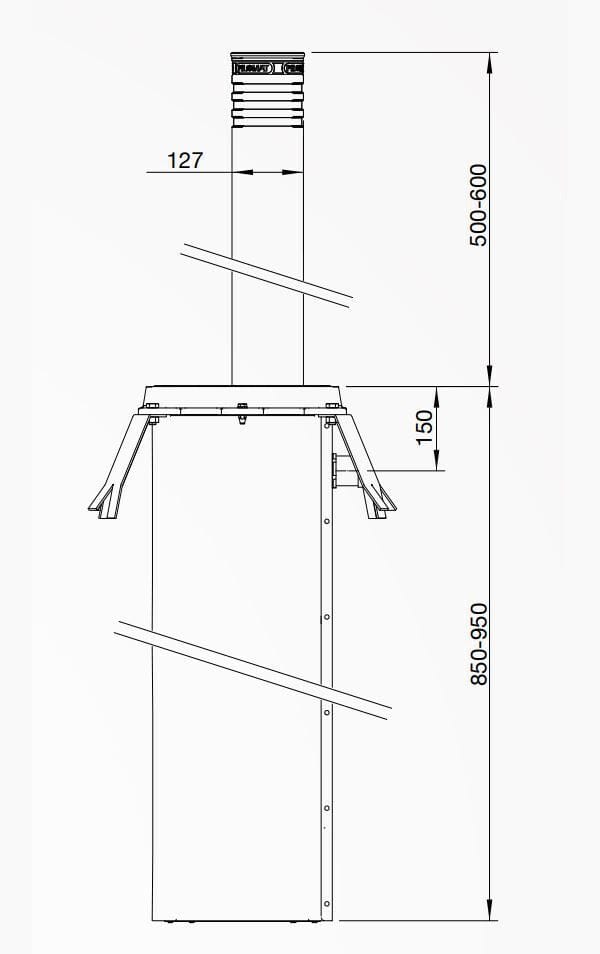 Полуавтоматический выдвижной боллард Pilomat Security line ARCH-00064620