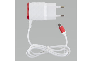 17279844 СЗУ 2 USB+MicroUSB модель NC-2.1ACB, 2.1A, красный УТ000023168 Red Line
