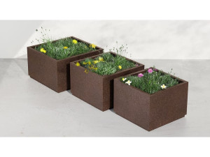 Окрашенная стальная плантатор