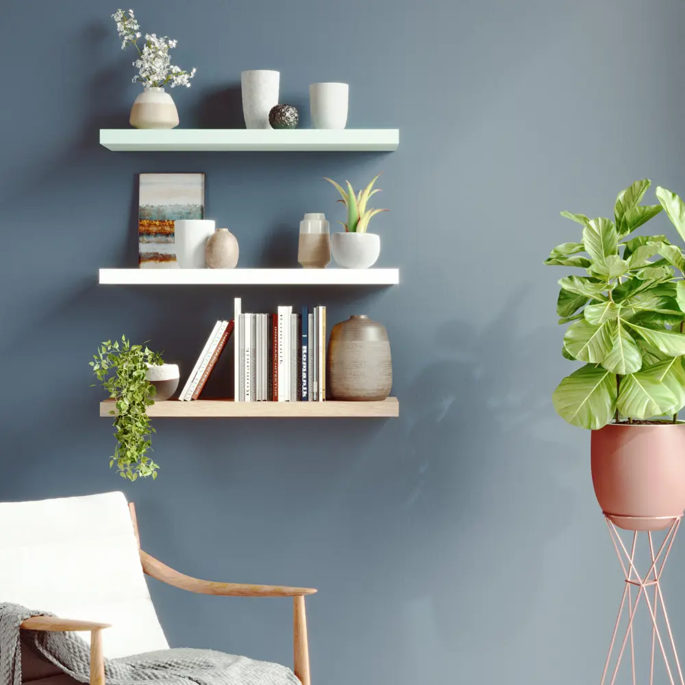 Полка настенная Spaceo Cactus 6 80x23.5 см МДФ цвет кактус STLM-2198340 - Вид №5