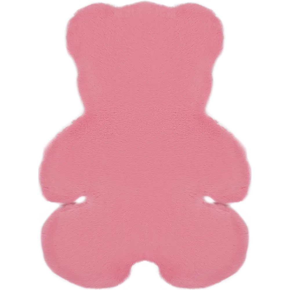 Ковер полиэстер Мишка 70х90 см цвет розовый 83367652 STLM-2080674 Santreyd 
