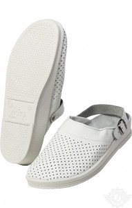 61797 Туфли Сабо мужские белые  Медицинская обувь размер 44