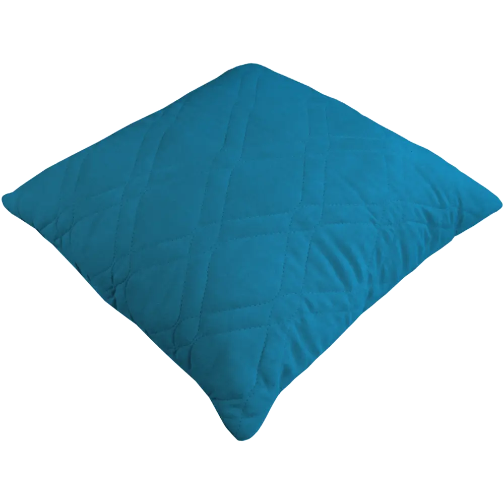 Подушка декоративная 43x43 см замша бирюза LINEN WAY STLM-2078999 - Вид №1