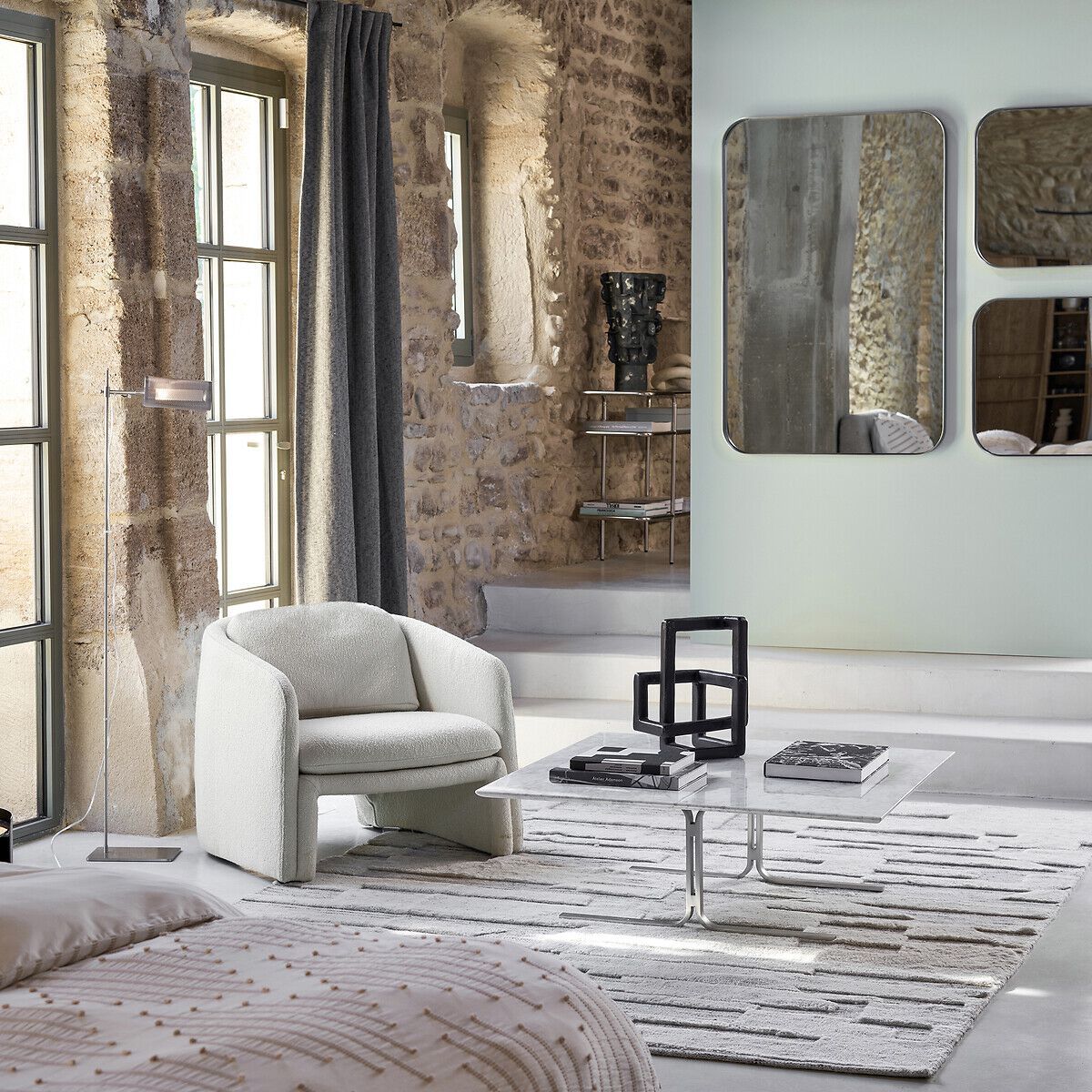 Квадратный журнальный столик из каррарского мрамора AMPM BELNO ARCH-00087986 - Вид №5