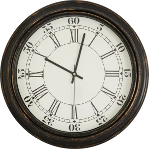 Часы настенные Dream River DMR круглые пластик цвет черный ø50.8 см