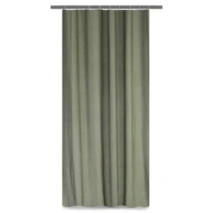 Штора на люверсах «Рогожка» 200х260 см цвет зелёный