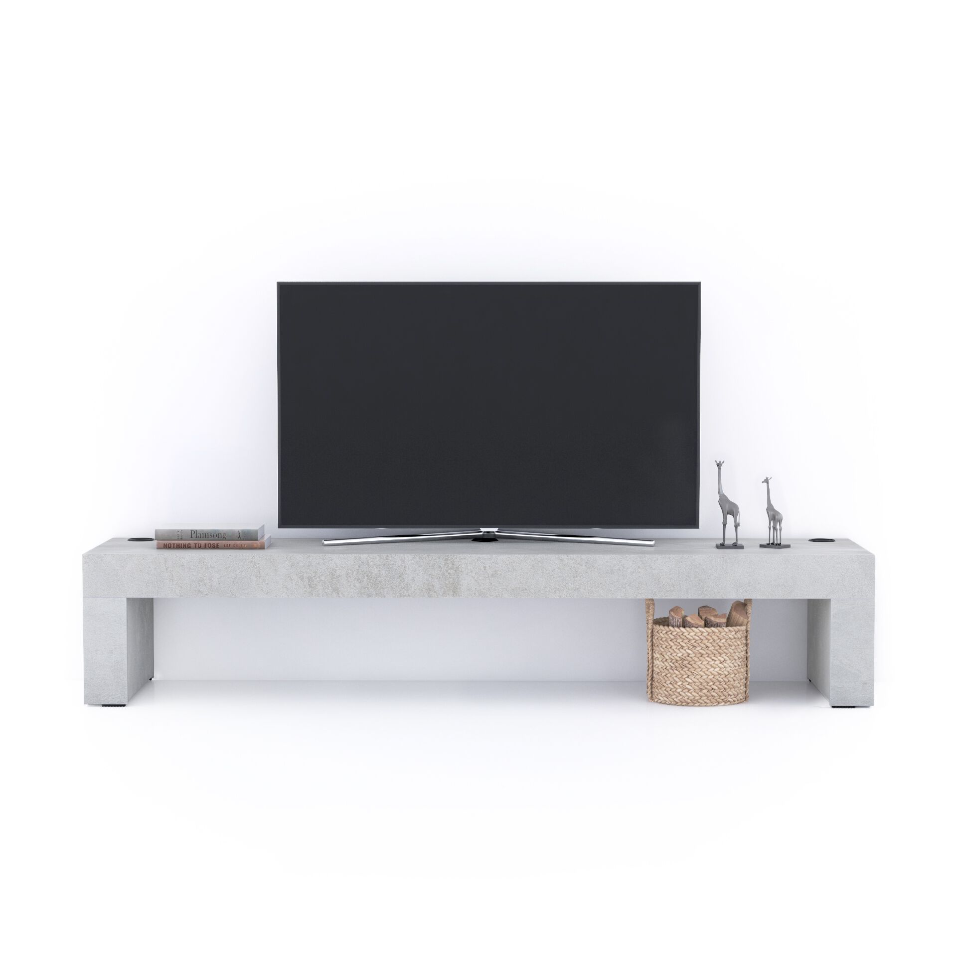 Меламинированный низкий ТВ-шкаф со встроенным беспроводным зарядным устройством Mobili Fiver Evolution ARCH-00038665 - Вид №10