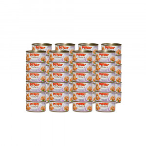 ПР0019081*48 Корм для кошек куриная грудка с креветками конс. 70г (упаковка - 48 шт) PETREET