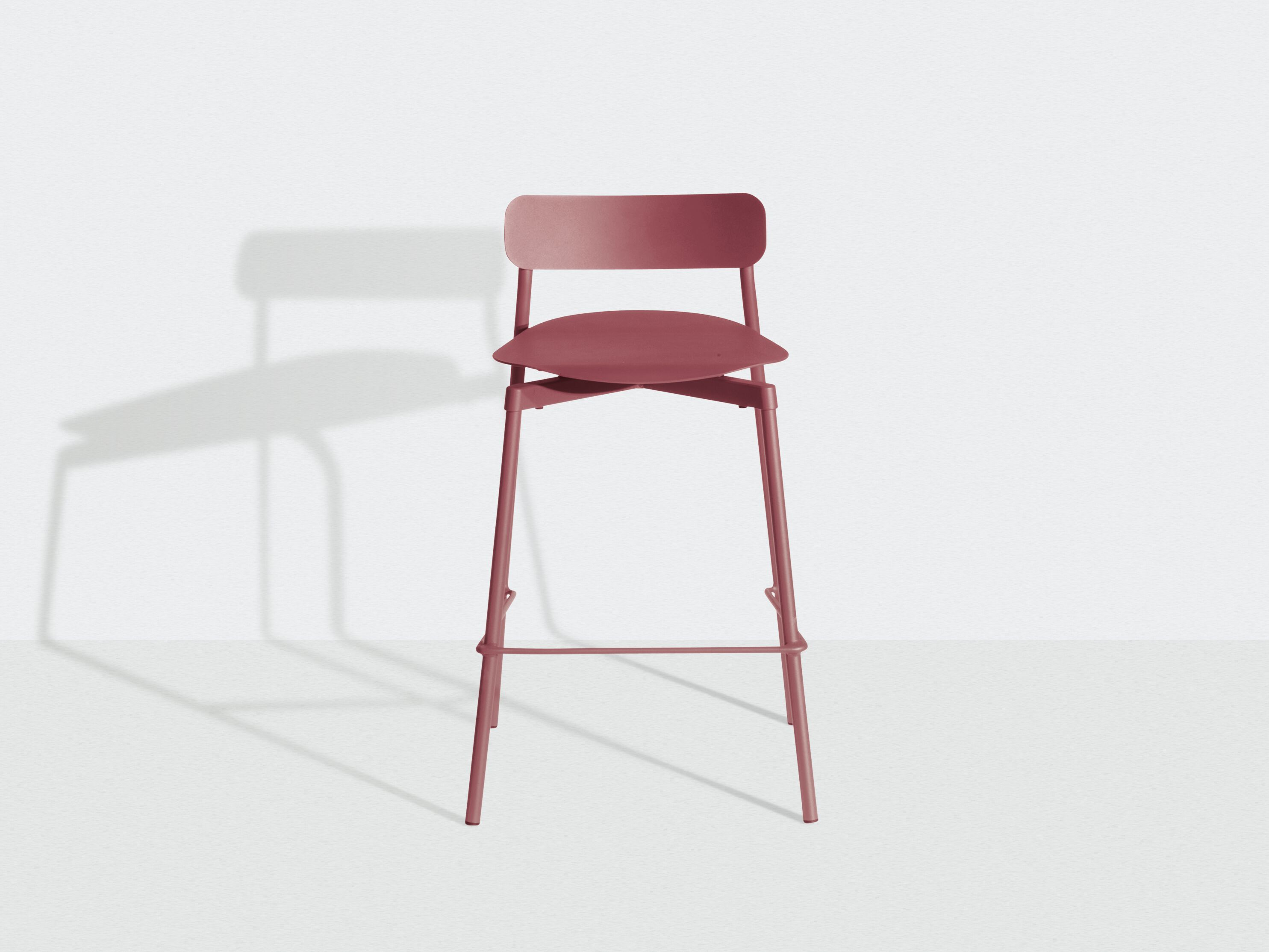 Высокий штабелируемый алюминиевый стул с порошковым покрытием с подставкой для ног Petite Friture Fromme ARCH-00091817 - Вид №23