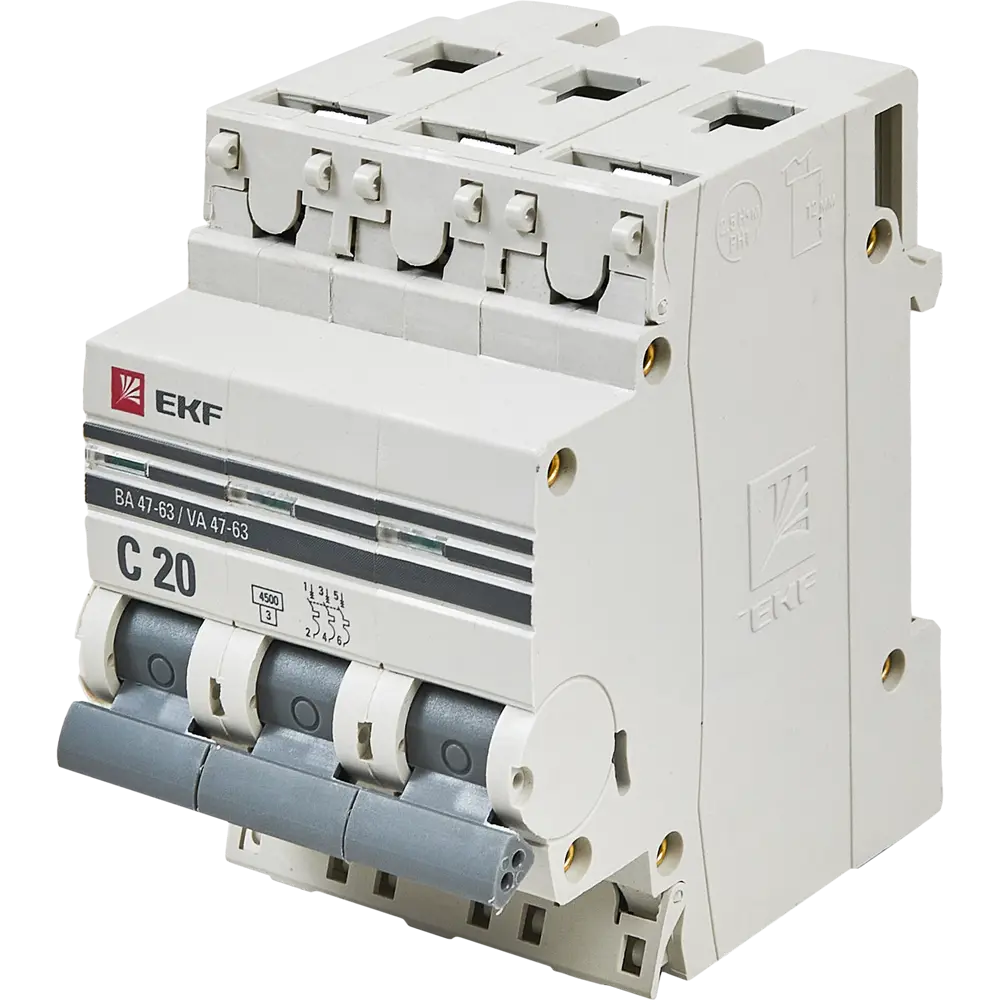 Автоматический выключатель EKF ВА47-63 для защиты электросетей 82421305 STLM-1113706