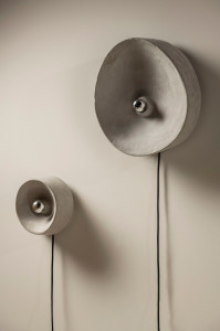 Бетонный светодиодный настенный светильник