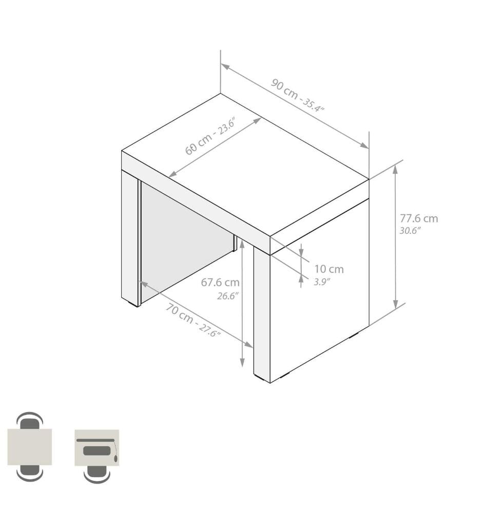 Прямоугольный стол из меламина Mobili Fiver Evolution ARCH-00039213 - Вид №20