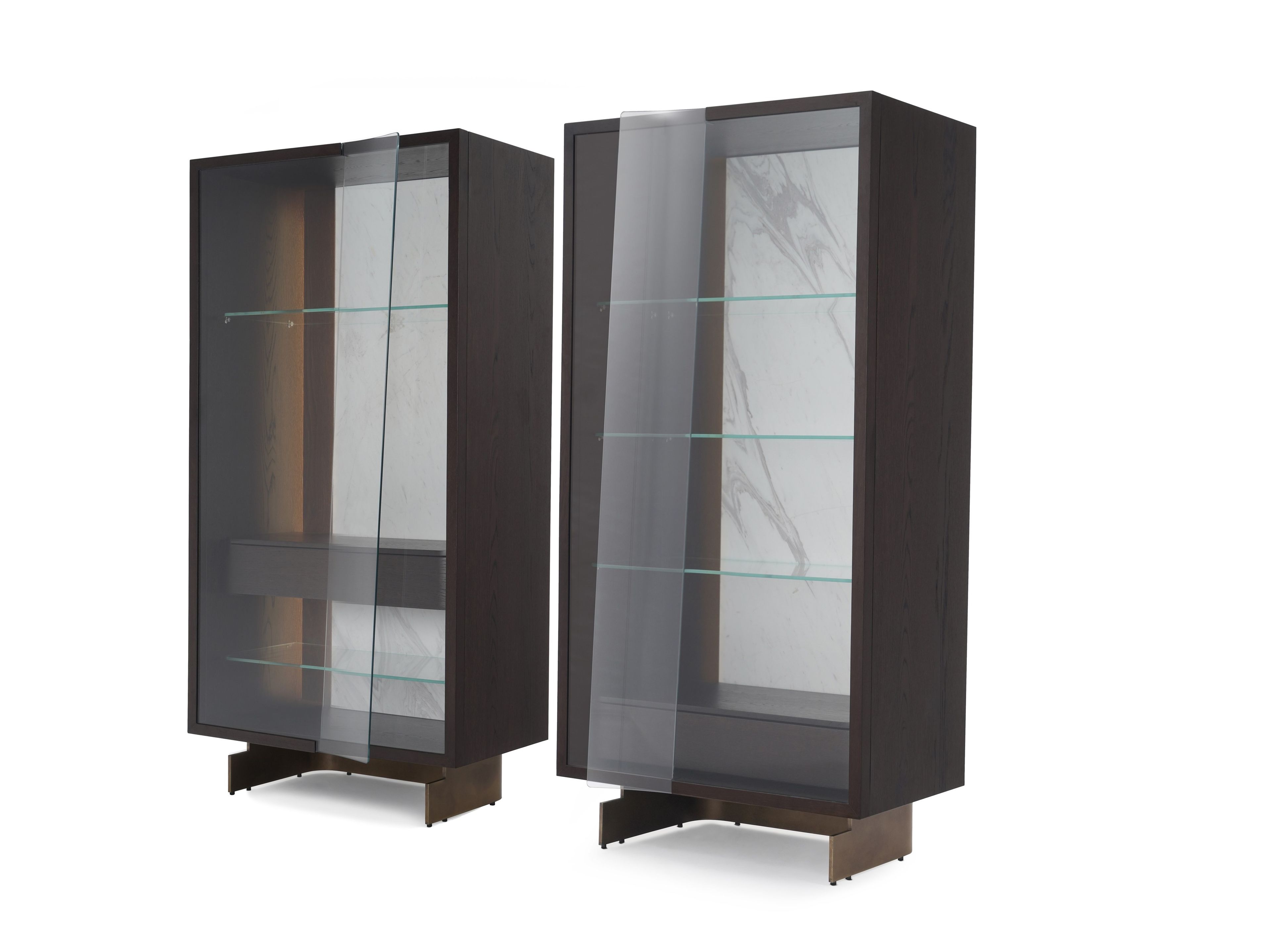 Витрина из дерева и стекла со встроенным освещением Enne Leaf ARCH-00041111 - Вид №1