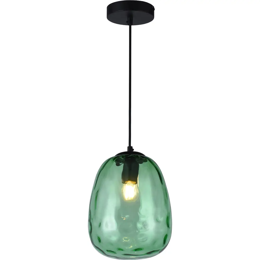 Светильник подвесной Lillian TL1219H-01GR, 1 лампа, 8 м², цвет чёрный/зелёный 82810859 STLM-2158999 Toplight 