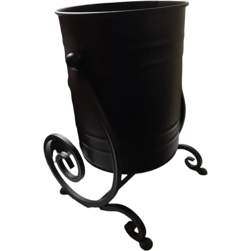 Урна ø36 h48 см металл черный с элементами ковки Santreyd STLM-2152641