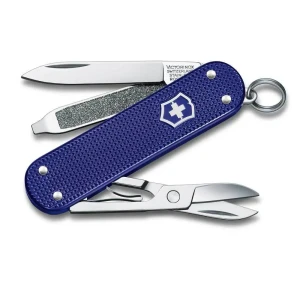 Нож-брелок Victorinox Classic SD Alox Colors 0.6221.222G алюминиевый корпус 58 мм