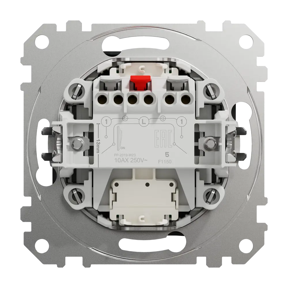 Выключатель встраиваемый Systeme Electric Sedna Design 2 клавиши с подсветкой, цвет антрацит Sedna Design Elements STLM-2042381 - Вид №2