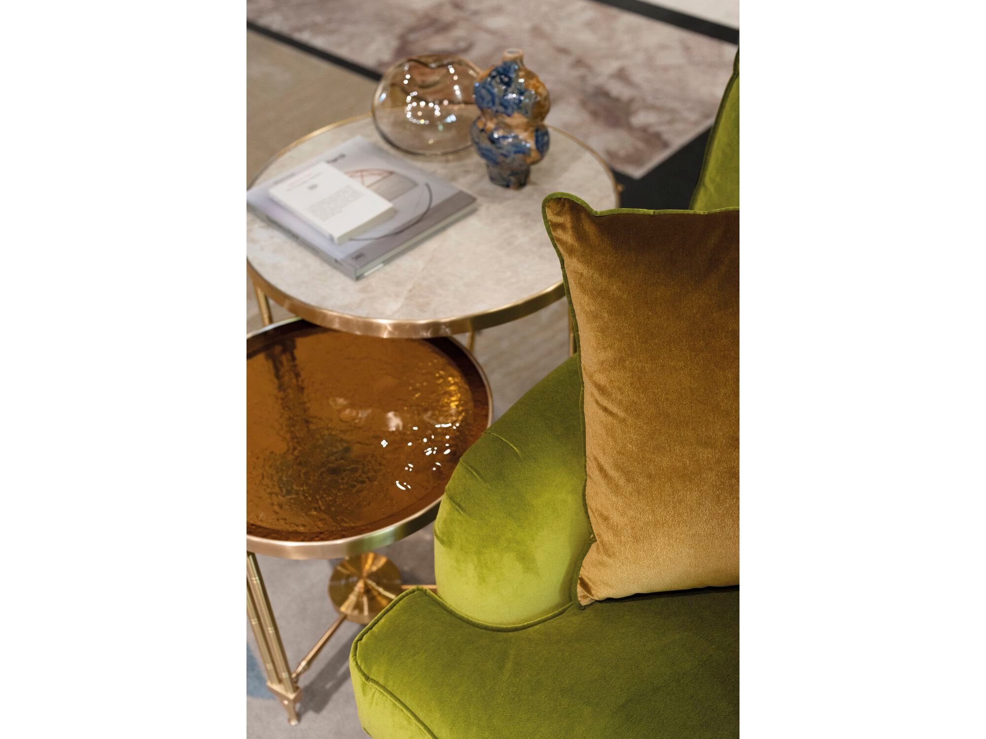 3-местный бархатный диван Bellotti Ezio Charming ARCH-00096872 - Вид №3