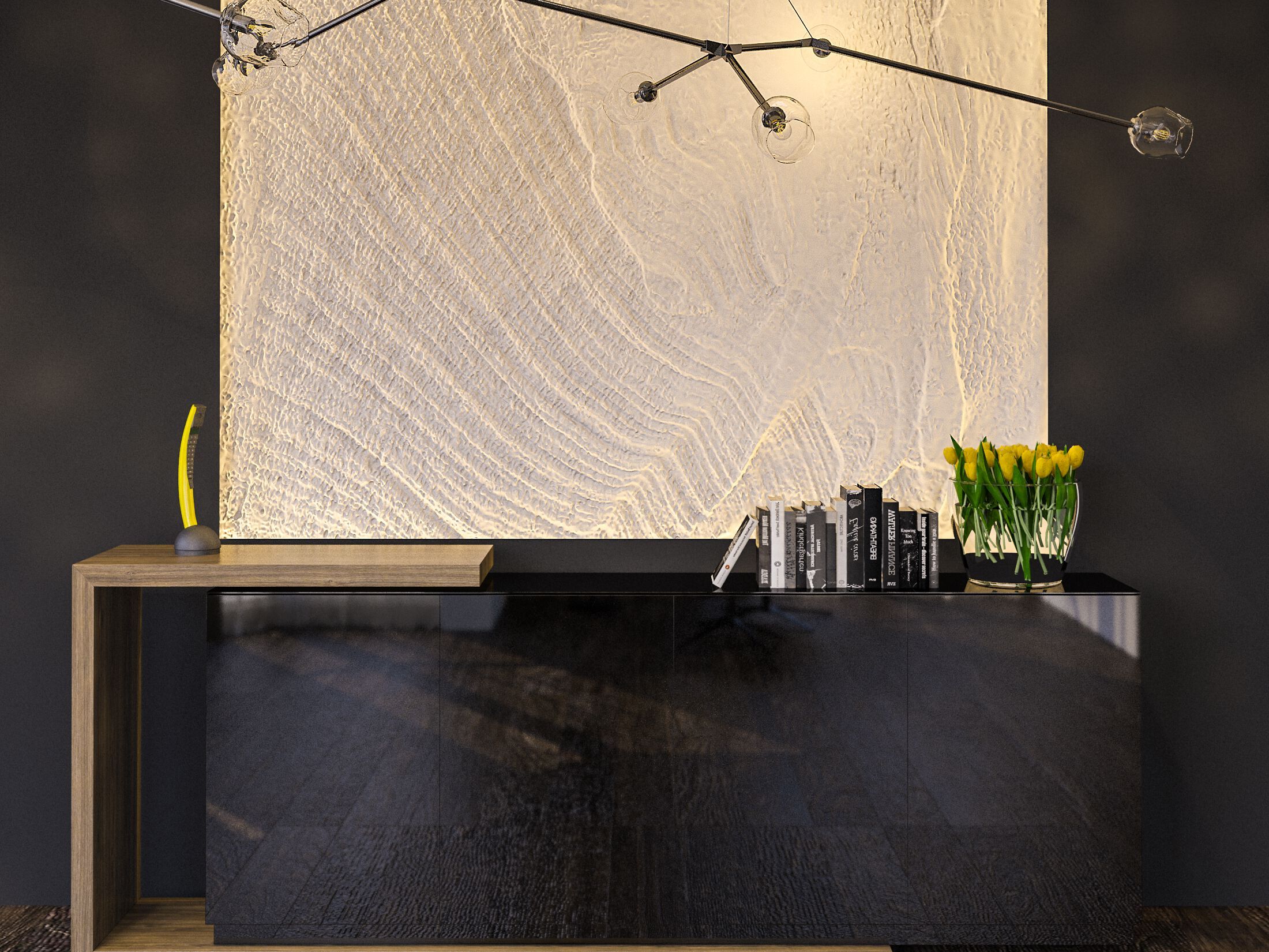 Трехмерная декоративная гипсовая панель WallDeco BREEZE ARCH-00097230