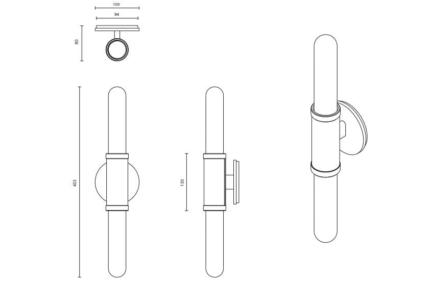 Светодиодный настенный светильник с регулируемой яркостью Articolo Studios Scandal ARCH-00148793 - Вид №8