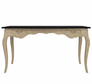 Письменный стол деревянный с гнутыми ножками Versalles FURNITERA  120343 Бежевый