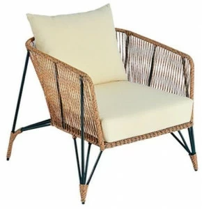 cbdesign Садовое кресло из синтетического волокна с подлокотниками Lodz N069n1