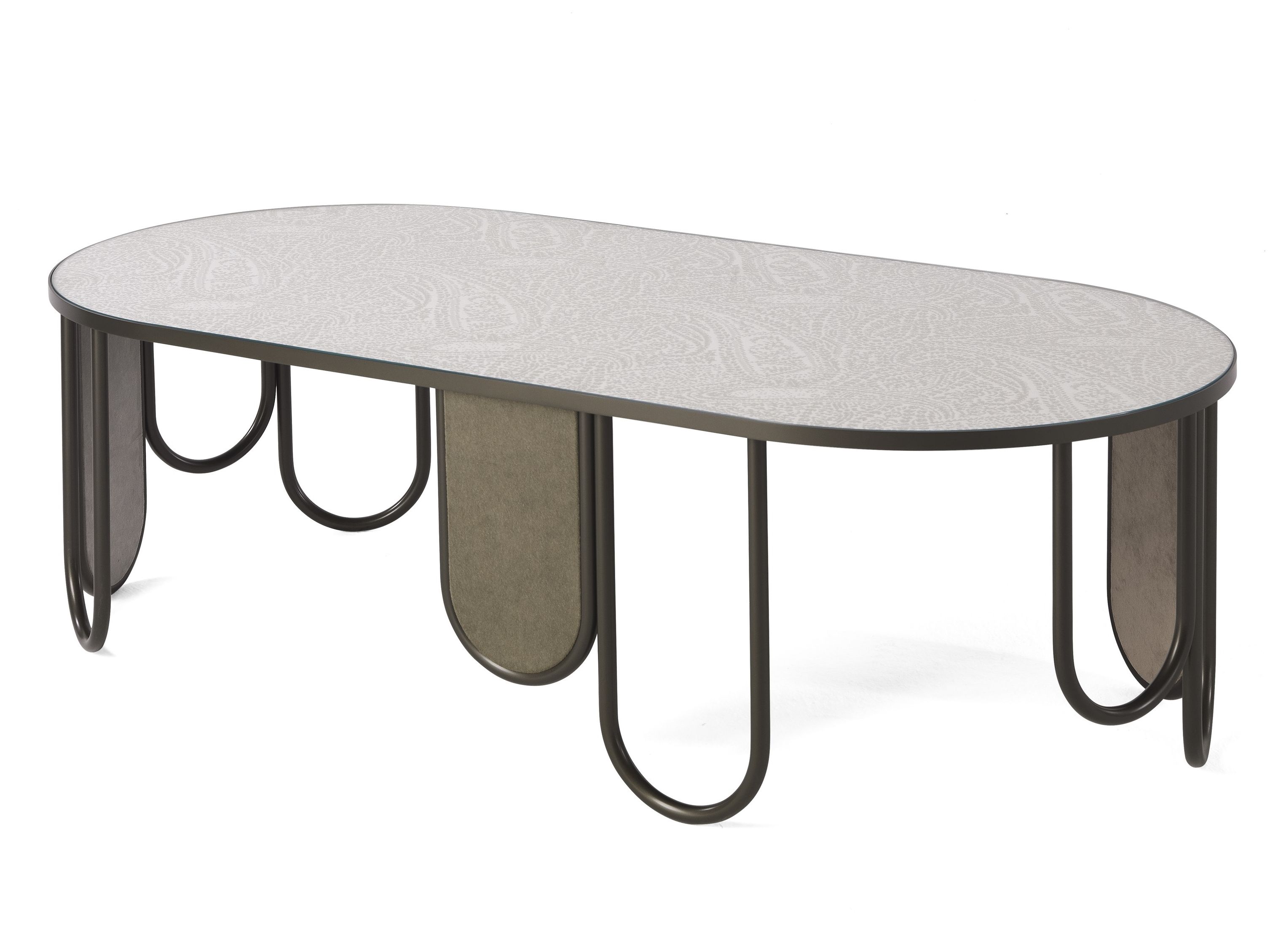 Железный овальный журнальный столик ETRO Home Interiors Chandra ARCH-00125872