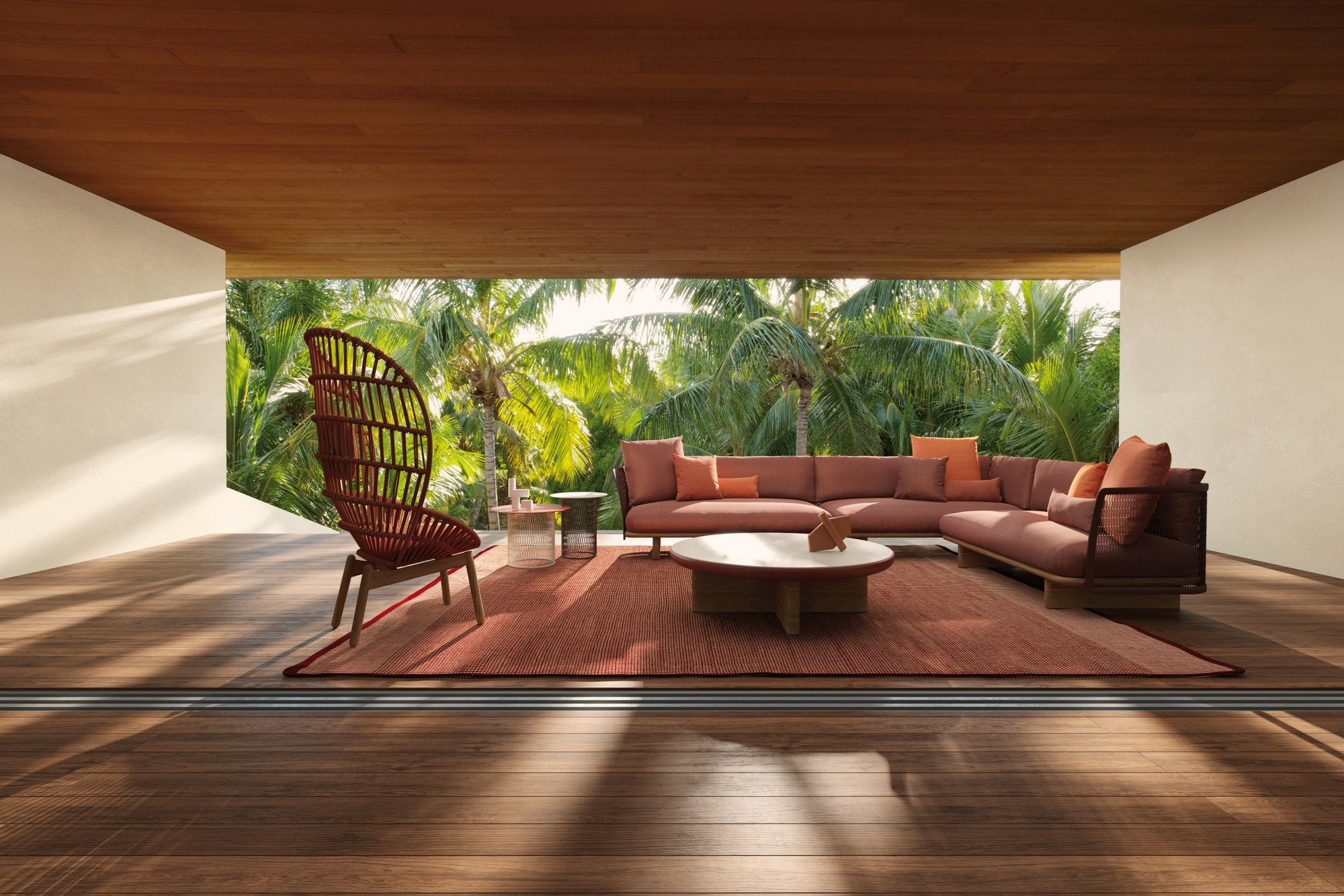 Мраморный журнальный столик Kettal сетка ARCH-00040630 - Вид №5