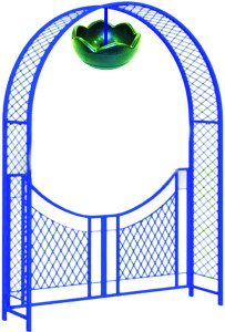 PV1PVA2.01-A.P Пергола А2 c воротами с 1 подвесной термо-чашей, пергола, арка для вертикального озеленения LAB.Space