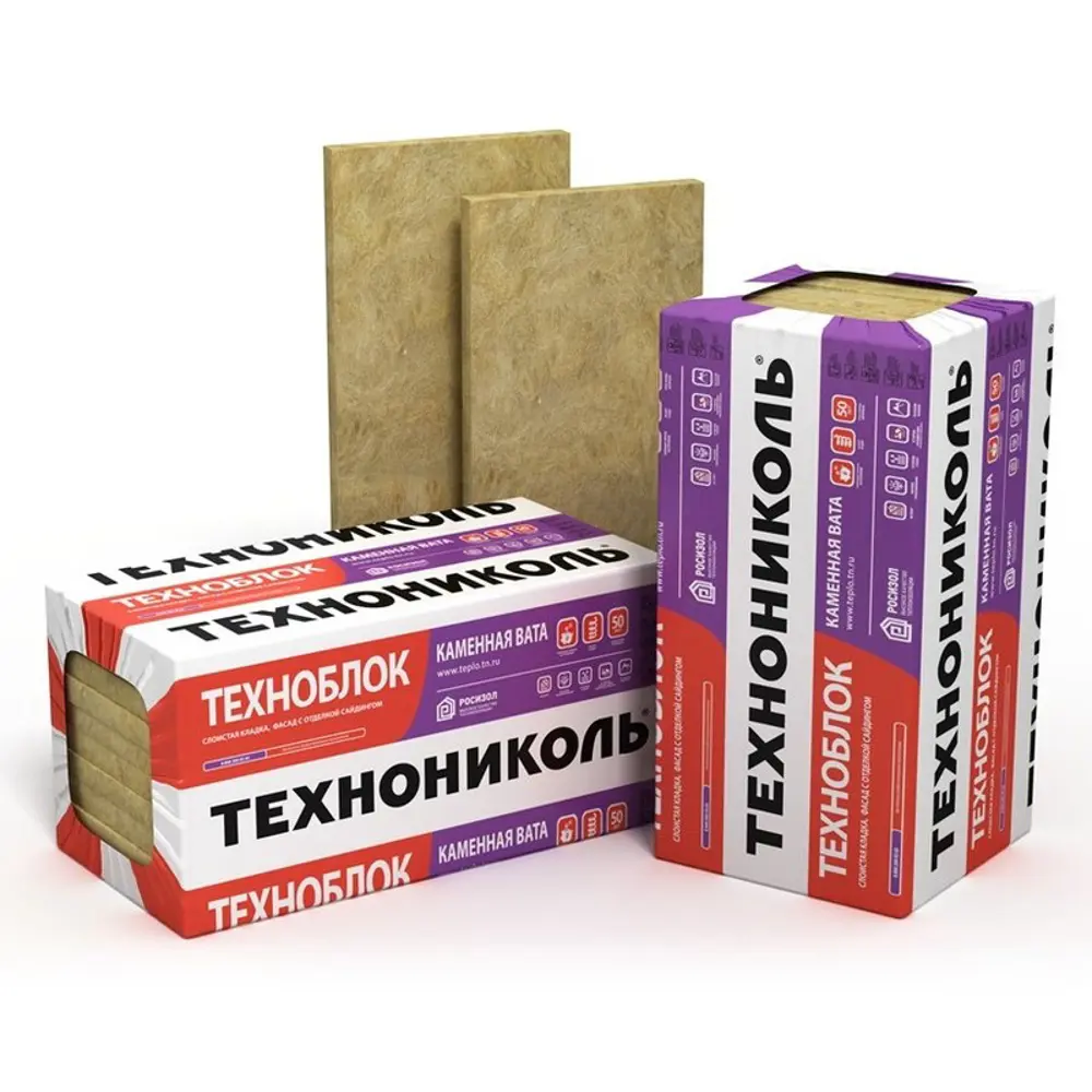 Утеплитель ТЕХНОБЛОК СТАНДАРТ 50 мм 5.76 м2 ТЕХНОНИКОЛЬ STLM-2160461