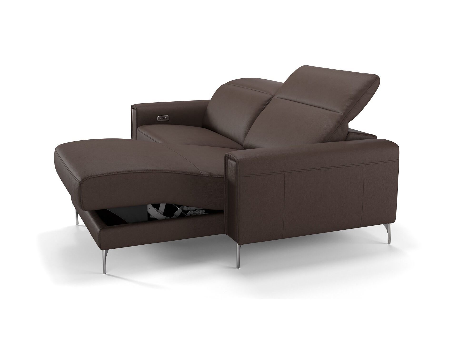 2-местный кожаный диван с полуостровом Sofanella Bellagio ARCH-00137541