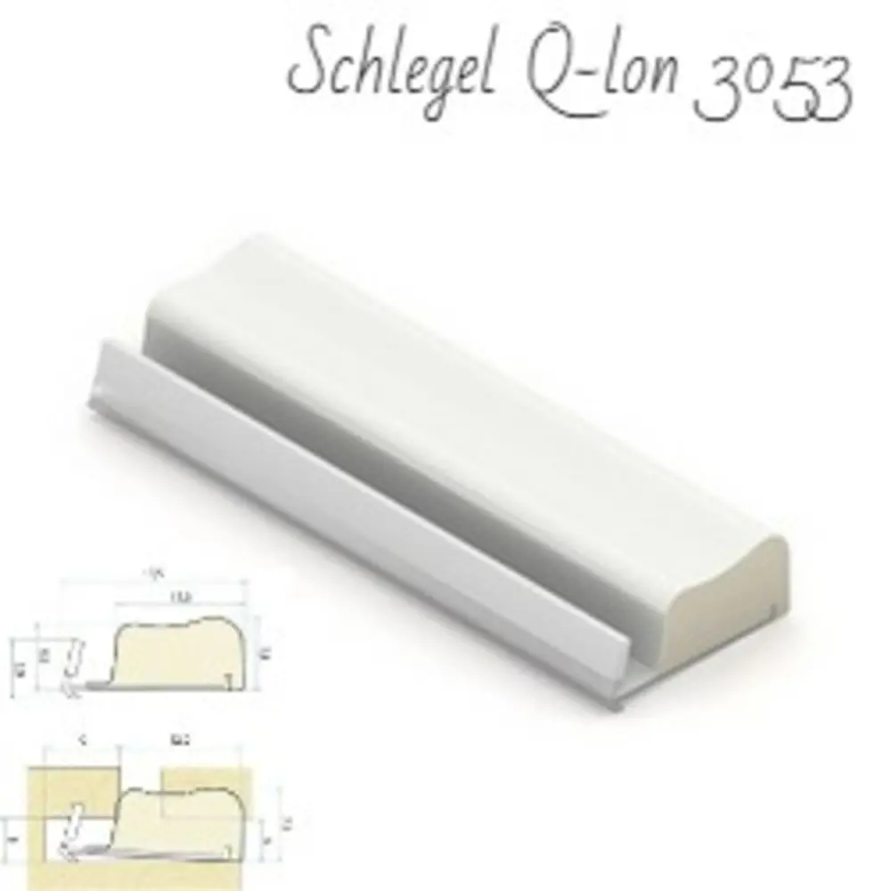 90804638 Уплотнитель Schlegel Q-lon 3053 3х10мм 20м белый 90804638 Уплотнитель Schlegel Q-lon 3053 3х10мм 20м белый