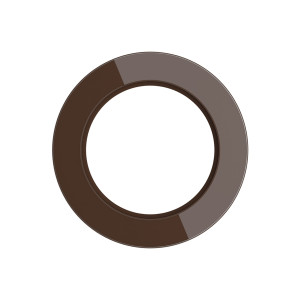 Рамка для розеток и выключателей Favorit Runda W0015114 1 пост цвет коричневый WERKEL Favorit Runda коричневый