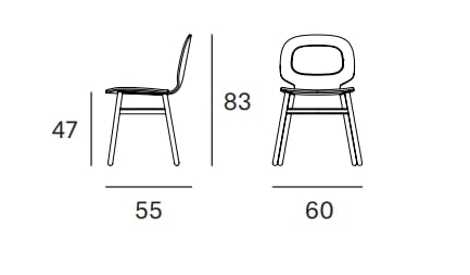 Деревянный стул с мягким сиденьем Blasco&Vila Halo ARCH-00067710 - Вид №6