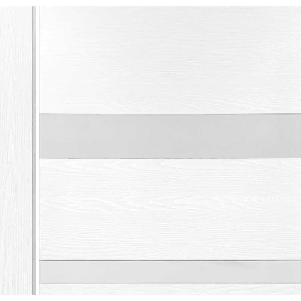 Дверь межкомнатная глухая Бостон 80x200 см ПВХ белый с замком и петлями ПРИНЦИП STLM-2008997 - Вид №2