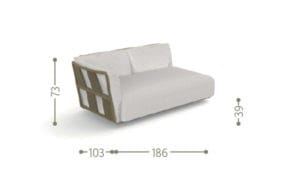 Ткань сад диван Talenti Шах ARCH-00116085 - Вид №19