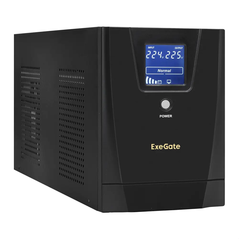 Источник бесперебойного питания Exegate SpecialPro Smart LLB-3000.LCD.AVR.4SH.RJ.USB 3000 ВА 3000 Вт