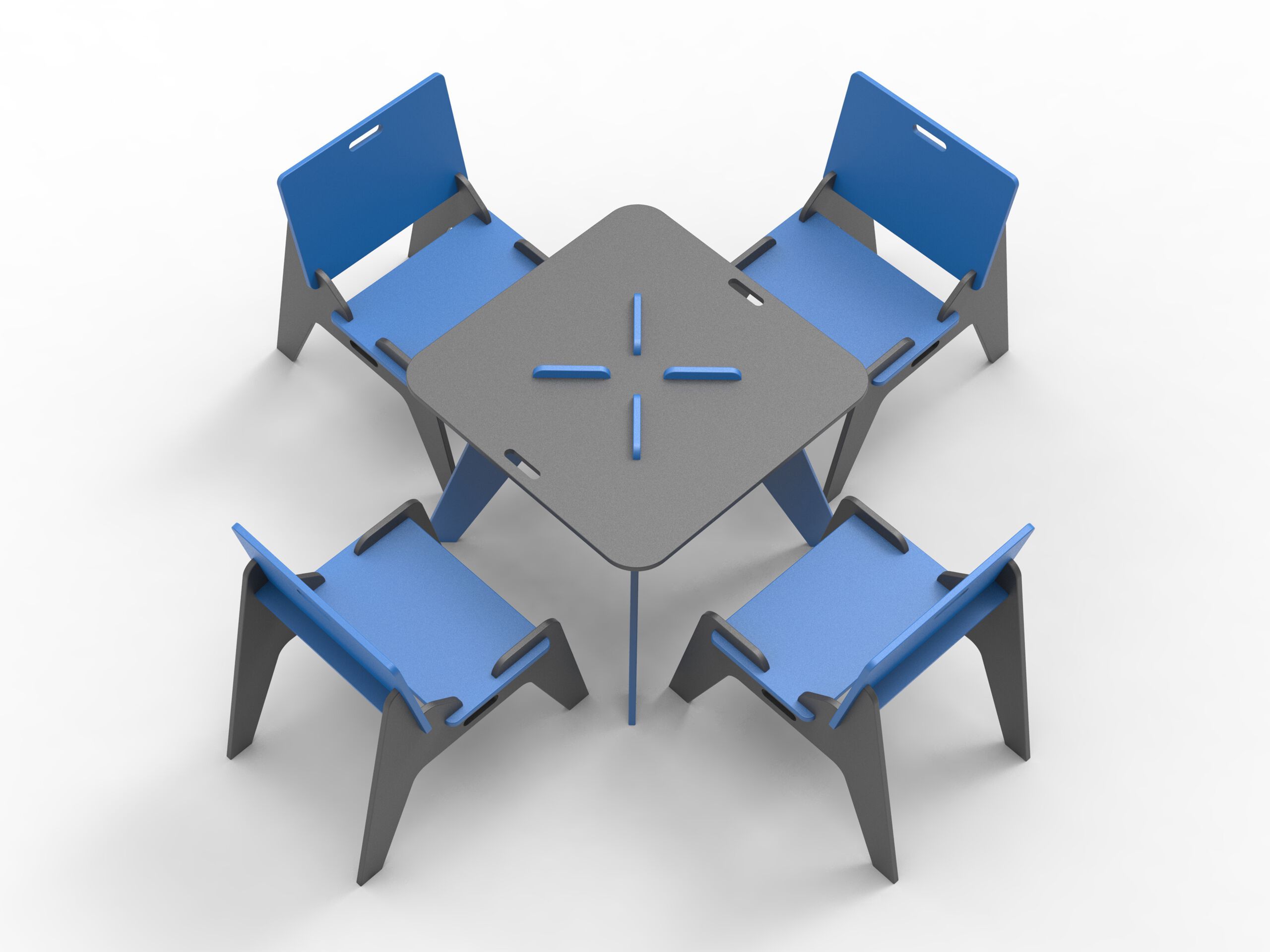 Квадратный стол для общественных мест из полиэтилена Donye Beat ARCH-00127866 - Вид №1