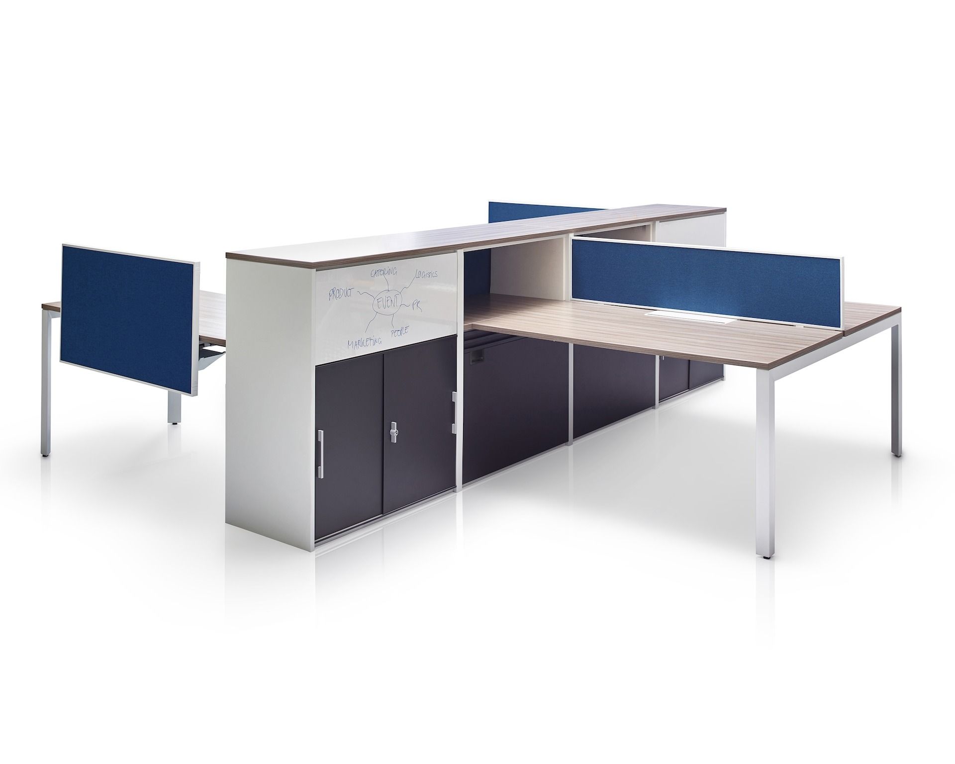 Стол с регулируемой высотой и звукопоглощающими перегородками Herman Miller макет студии ARCH-00126839 - Вид №89