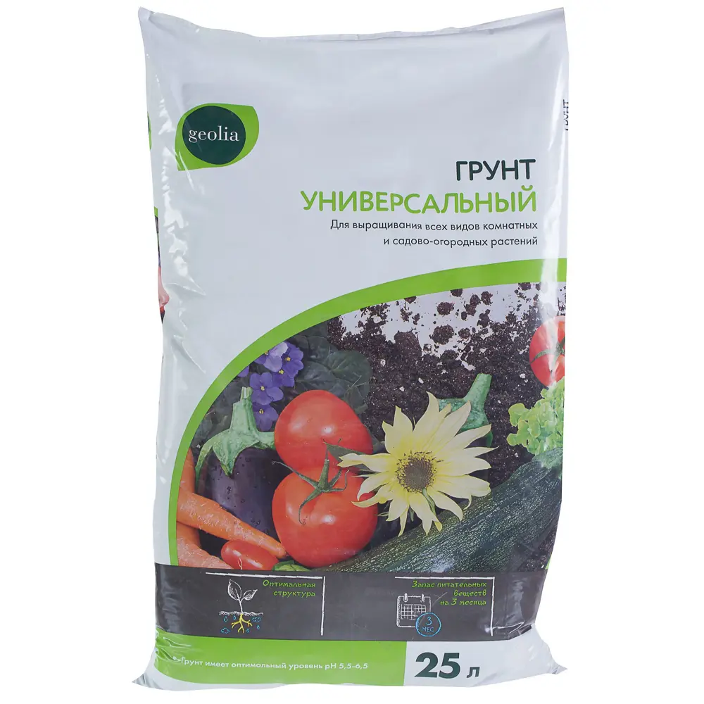 Грунт Geolia «Универсальный» 25 л STLM-2097840