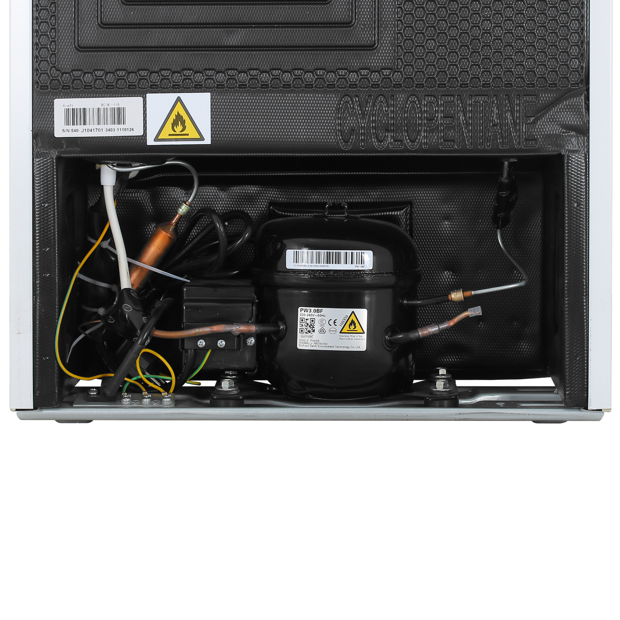 1375662 Холодильник компактный   KRAFT BC(W)-115 белый STDN-0003579 - Вид №11