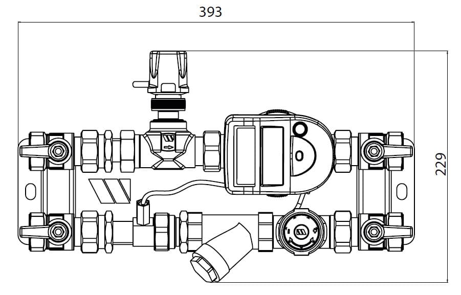 Модуль терморегуляции и измерения тепловой энергии WATTS Domocompact ARCH-00115961 - Вид №1