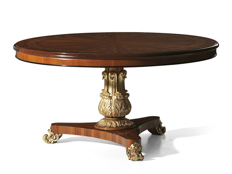 Круглый стол из розового дерева OAK Галерея ARCH-00037142