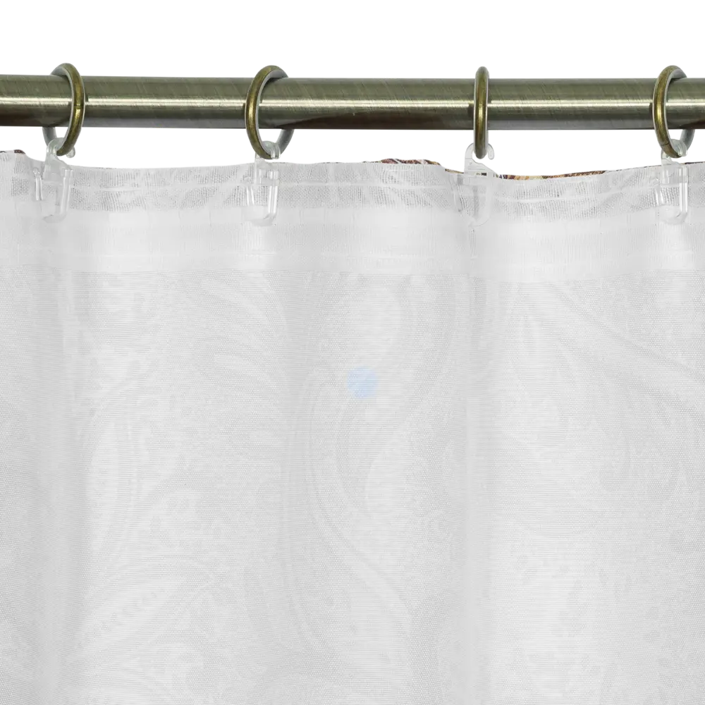 Штора на ленте «Огурцы» 145х180 см полиэстер цвет коричневый SEASONS STLM-2124112 - Вид №4