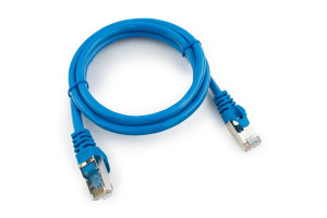 15933111 Патч-корд FTP кат.6, 1м, литой, многожильный синий PP6-1M/B Cablexpert