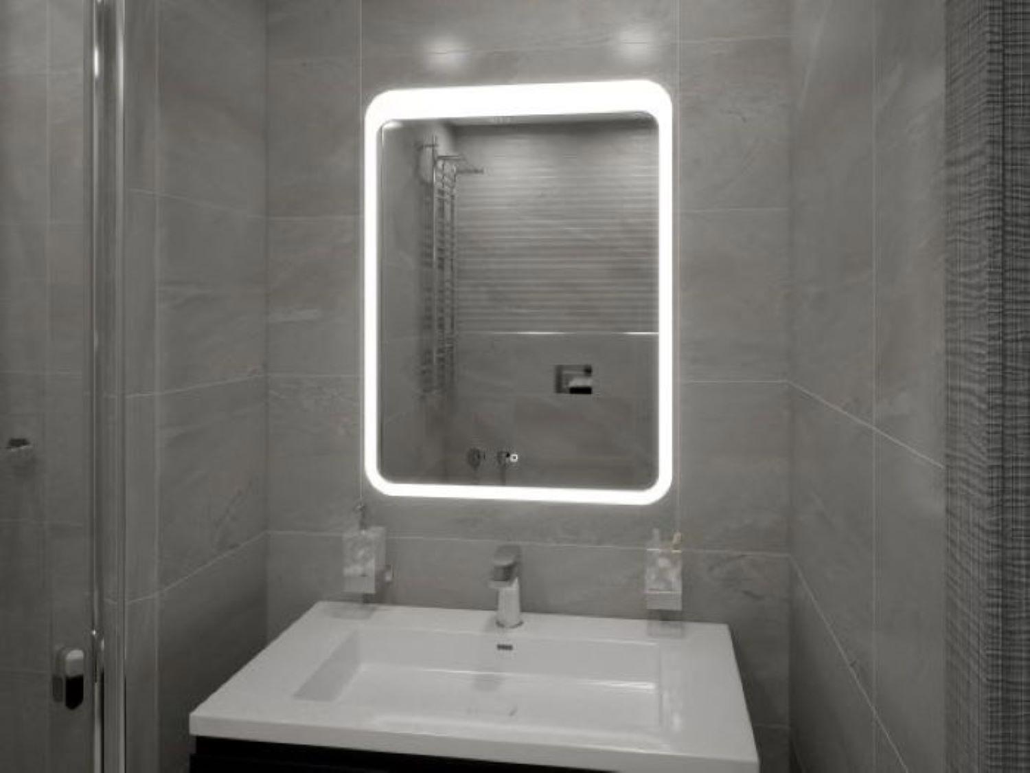 90585923 Зеркало для ванной с подсветкой 80х90см ADDA STLM-0295945 VENECIANA